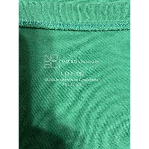 No boundaries large (11-13) juniors green basic tee - Picture 3 of 7